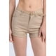 thumbnail image 1 of Shorts CCwholesalesclothings Tiro Alto 5 Bolsillos Caqui, 1 of 5