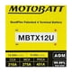 thumbnail image 1 of Batería Motobatt MBTX12U 12V 14Ah AGM para Moto, 1 of 3
