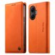 thumbnail image 1 of Funda Billetera de Cuero para [Xiaomi POCO F7 5G], Bloqueo RFID, Tarjetas y Soporte Naranja, 1 of 5