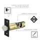 thumbnail image 3 of Pestillo de repuesto para entrada Design House 779280, negro mate, 3 of 9