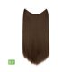 thumbnail image 1 of Xiao Hua Extensiones de cabello liso de una sola pieza, peluca de 45 cm de largo con diseño de hilo invisible, apta para cabello rizado o liso, peluca multifuncional para peinar, estilo C, 1 pieza., 1 of 3