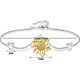 thumbnail image 2 of Pulsera plata 925 girasol corazón brazalete plateado, 2 of 3
