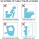 thumbnail image 4 of Cubiertas Desechables para Asiento de Inodoro NEAGLORY Paquete de 100 Impermeables, 4 of 5
