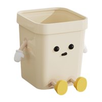 Bothyi - Bote De Basura Creativo Contenedor De Basura De Dibujos Animados Para Sala De Estar Baño Oficina Sentado Mediano