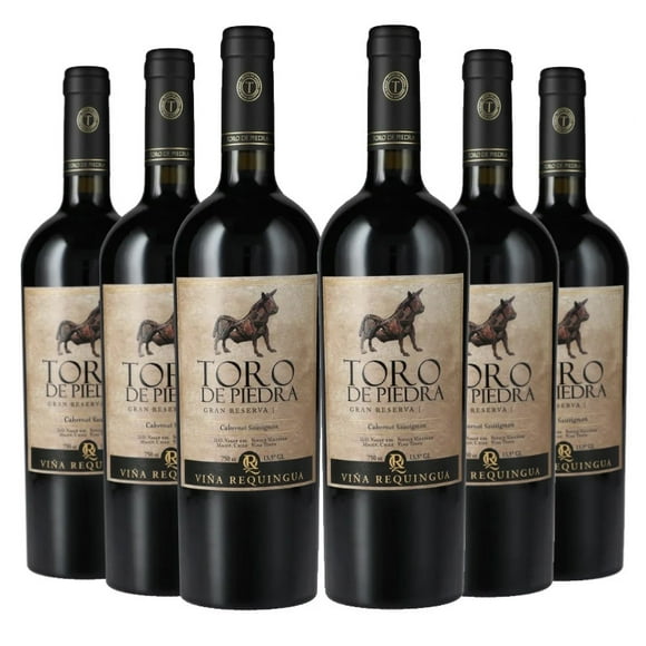 6 Vinos Toro de Piedra Gran Reserva Cabernet Sauvignon 750cc