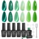 thumbnail image 1 of Set de esmaltes de uñas en gel Beetles Green Cat Eye Jelly, 6 colores, 1 of 7
