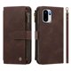 thumbnail image 2 of Funda Cartera para OnePlus 15R con Cremallera y Ranuras, Marrón, 2 of 6