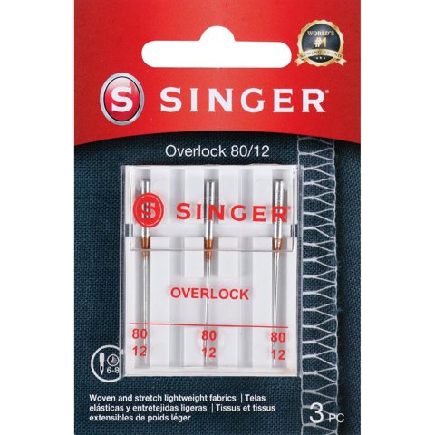 Agujas Soldadoras Overlock Singer Universal Regular 80/12 (5)