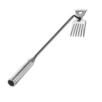 Magideal - Extractor De Malas Hierbas, Herramienta Para Quitar Malas Hierbas, Herramienta Para Tirar De Raíces, Herramienta Para Tirar De Malas Hierbas De Jardín 53Cm 6 Dientes