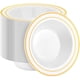 thumbnail image 1 of Bol para sopa BESTSTAR 12 oz 354 ml Pack 100 borde dorado, 1 of 3
