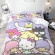 thumbnail image 1 of Sanrio Hello Kitty Kurome Anime Duvet Cover Set Comforte Printed Cartoon Twin Size Bedding Sets Christmas Gifts 3 piece, 1 of 3