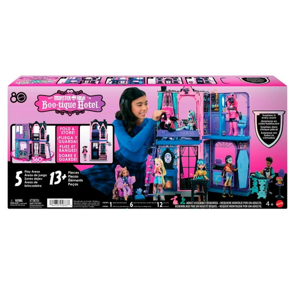 Casa de Muñecas Monster High Hotel Boo-tique Accesorios 4+