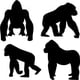 thumbnail image 1 of Decomural Monkey Gorilla Set WS-32741, 1 of 2