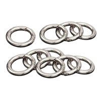 Bothyi - 10 Uds. Mosquetón Redondo Con Resorte, Círculo Para Llaveros, Llavero Argent De 25Mm