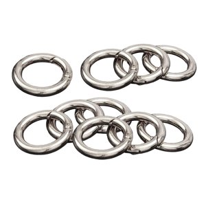 Bothyi - 10 Uds. Mosquetón Redondo Con Resorte, Círculo Para Llaveros, Llavero Argent De 25Mm