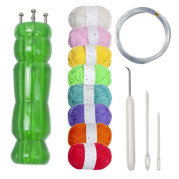 Juego De Telar De Carrete De Punto, Herramienta De Tejer, Máquina De Tejer A Mano Para Correa De Bufanda De Tubo, Color Verde 8