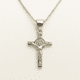 thumbnail image 1 of Collar Crucifijo San Benito Plata 925, 1 of 3