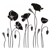 Rienda Libre Graphics - Decomural Poppy Flowers Floral Ws-15555