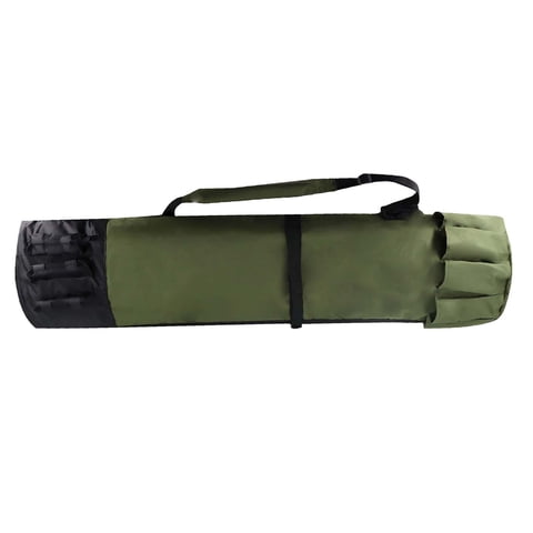 Magideal - Bolsa Para Caña De Pescar, Soporte Para Caña De Pescar, Estuche Portátil Para Caña De Pescar, Bolsa De Almacenamiento Para Caña, Estuche De Transporte Verde