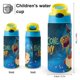 thumbnail image 2 of Piña y Pony Botella de Agua con Tapa Pop Top de Un Toque, Acero Inoxidable, a Prueba de Fugas, para Deportes, Botella Infantil azul 12 oz, 2 of 6