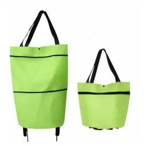 Crusec - Carrito De Compras Bolsa Con Ruedas Multiusos Plegable