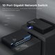 thumbnail image 3 of Conmutador de red PoE TEROW de 10 puertos Gigabit 8 PoE+ 2 Uplink, 3 of 8