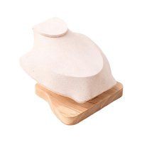 Ioensy - Expositor De Collares Y Bustos De Joyería, Organizador Para Baño, Dormitorio, Color Beige, Talla S