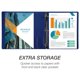 thumbnail image 4 of Binder Samsill Economy, 1.5 pulgadas, 3 anillos, azul, paquete de 4, 4 of 7