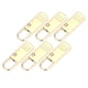 thumbnail image 1 of Etiquetas De Cremallera Desmontables De Metal De 6 Piezas, Lengüetas De Reparación Para Ropa Golden L, 1 of 5