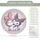 thumbnail image 2 of My Melody-theme Fitted Round Tablecloths Elastic Edged Table Covers Waterproof Table Cloth for Kitchen Holiday Party Tables Decor 120cm, 2 of 6