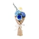 thumbnail image 3 of Ramo De Flores De Ganchillo Flores Artificiales Duraderas Por Artesanos Profesionales Azul, 3 of 5