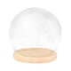 thumbnail image 3 of Cúpula de exhibición con base de madera, cúpula de campana de vidrio, vitrina, decoración de casa de muñecas, cúpula transparente de bricolaje, cúpula Base de madera de 15 cm, 3 of 5