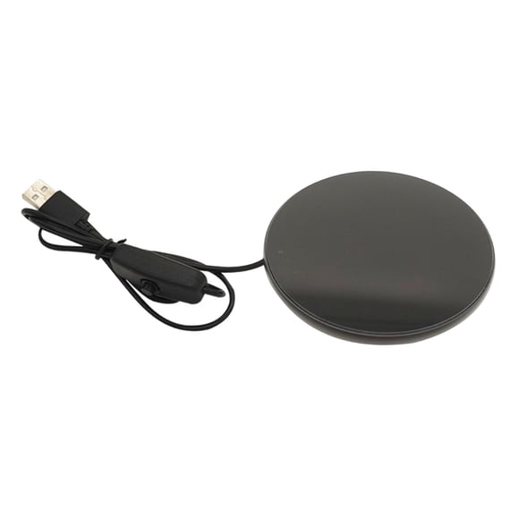 Calentador De Taza Eléctrico Suministros Calentador De Taza Para Bebidas Oficina De Viaje Negro