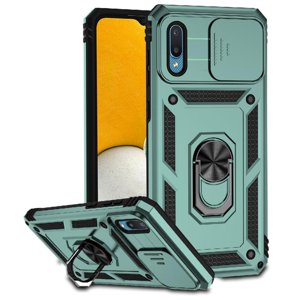 Estuche Gangxun Para Samsung Galaxy A02, Soporte Giratorio 360°, Estilo Mecánico Y Magnético