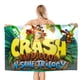 thumbnail image 1 of Crash Bandicoot Toalla de playa de secado rápido con diseño temático, regalo para mujeres y niñas, ideal para cumpleaños, fans, amantes de la música, uso en la playa o al aire libre, 78 × 160 cm, 1 of 6
