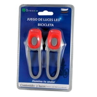 Green E - Luces Led Trasera Bicicleta X2 Roja