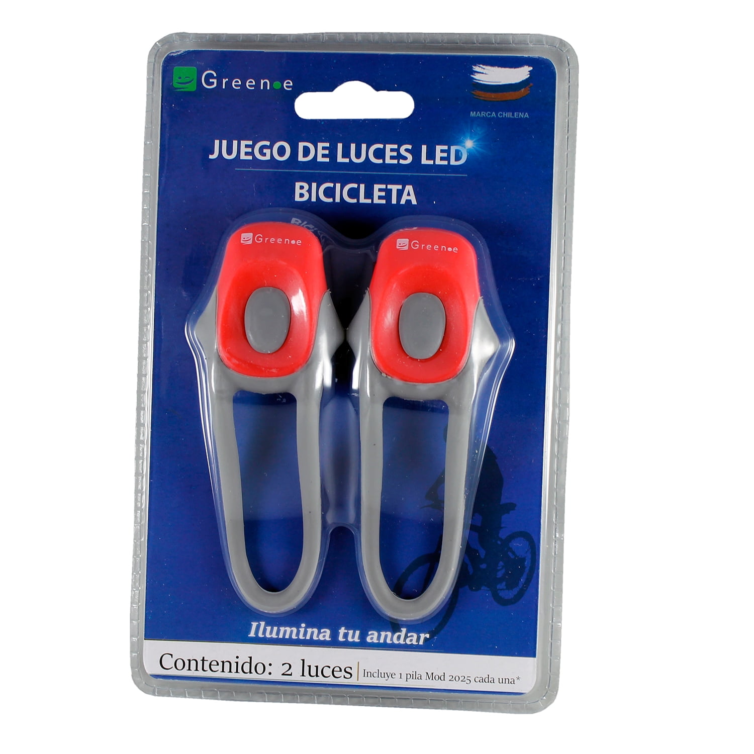 Green E - Luces Led Trasera Bicicleta X2 Roja