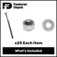 thumbnail image 4 of Kit de pernos de carruaje Fastener Depot 1/2" x 20 cm (25 uds), 4 of 6