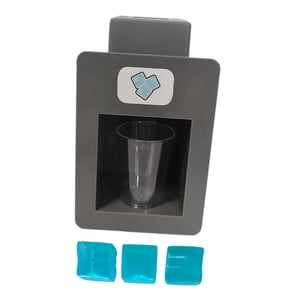 Magideal - Juego De Simulación De Máquina De Hielo, Electrodoméstico De Cocina Con Cubos Falsos, Regalo De Cumpleaños Para Niños, Dispensador De Hielo, Actividad