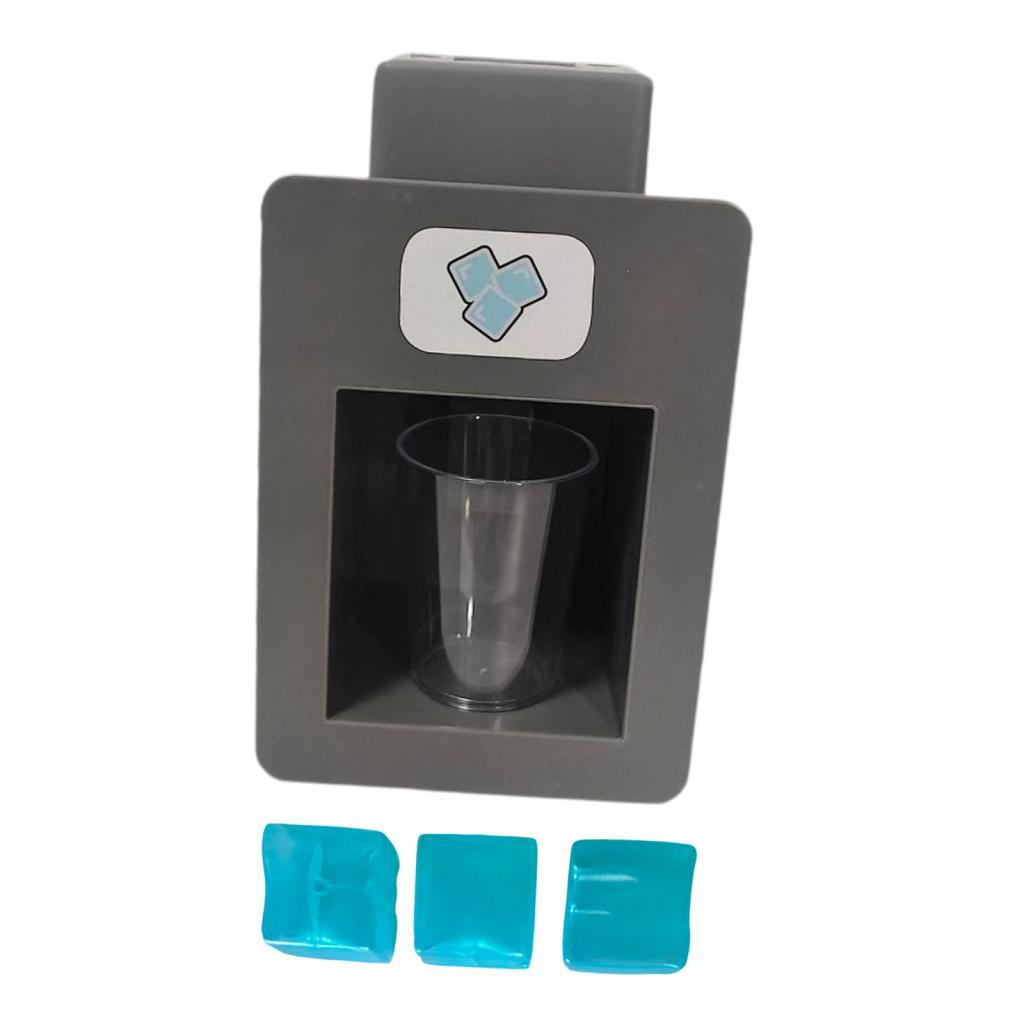 Magideal - Juego De Simulación De Máquina De Hielo, Electrodoméstico De Cocina Con Cubos Falsos, Regalo De Cumpleaños Para Niños, Dispensador De Hielo, Actividad