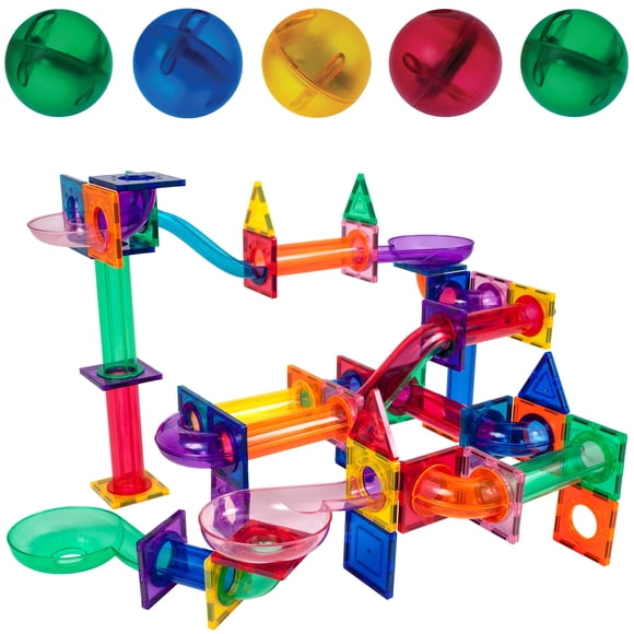 Juego de azulejos magnéticos Marble Run Toy PicassoTiles de 100 piezas