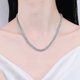 thumbnail image 5 of Collar de Moissanita para Mujer Hombre 3-4 Mm Color D VVS1 Collar de Diamante Collar de Plata Esterlina S925 Collar de Tenis de Moissanita con Certificado, 5 of 9