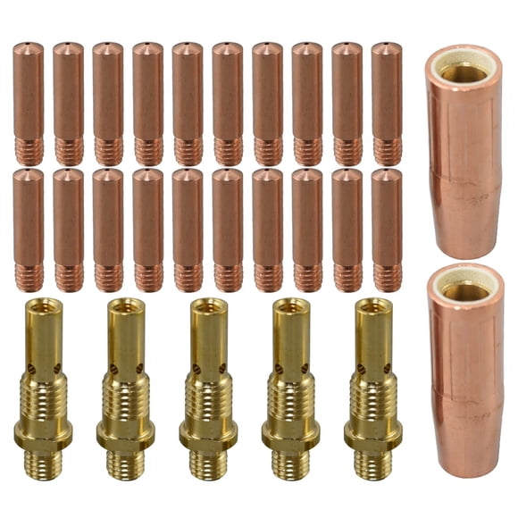 Kit RIVERWELD MIG MAG – 27 piezas – Puntas .035" (0,9 mm) y boquillas 1/2" (1,27 cm)