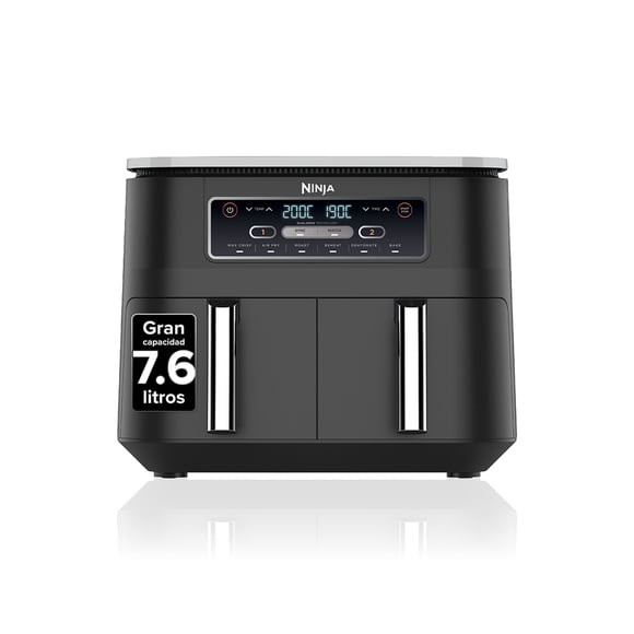 Freidora de Aire doble Ninja 6 en 1 de 7.6 Litros