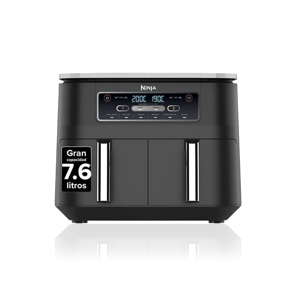 Freidora de Aire doble Ninja 6 en 1 de 7.6 Litros