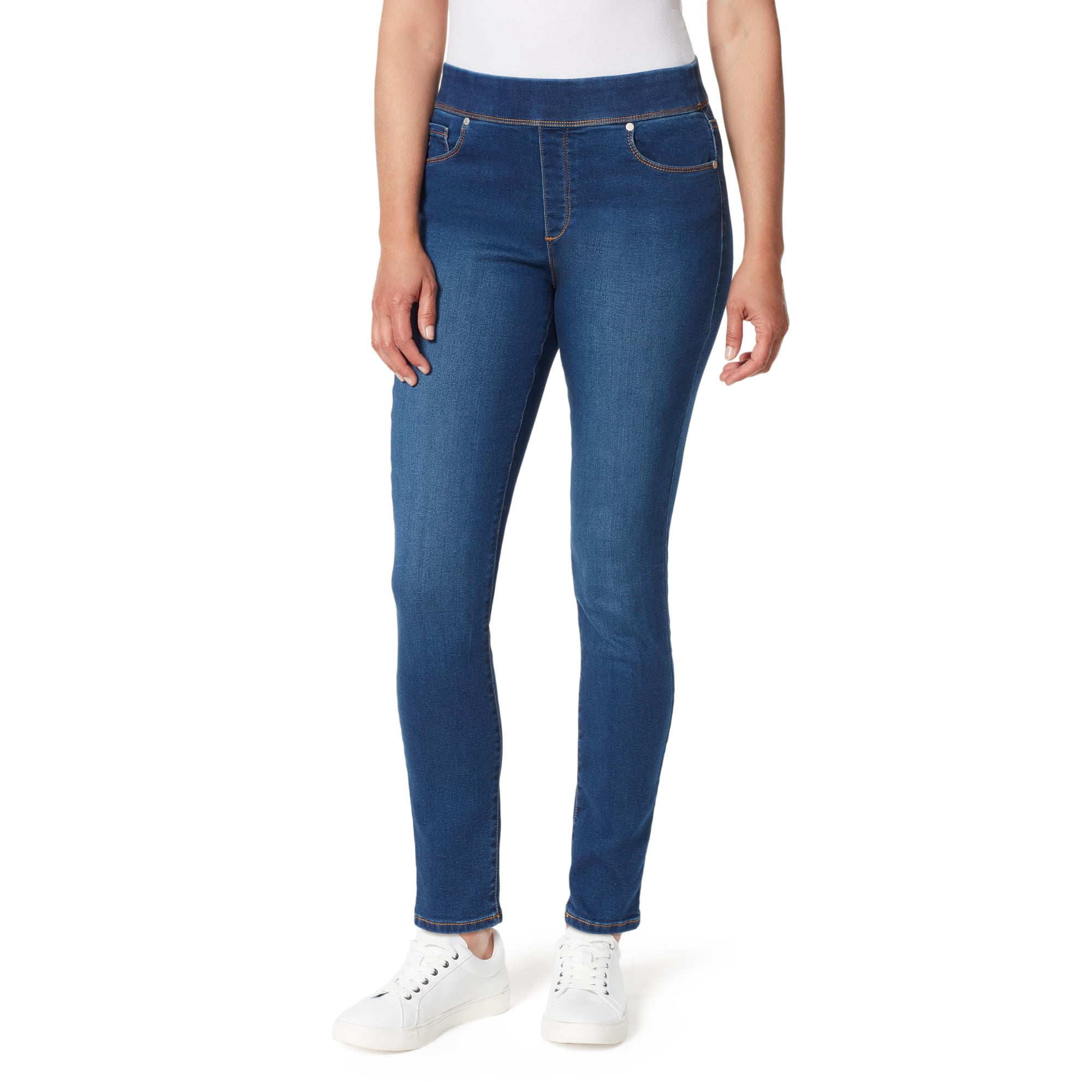 Pantalones Gloria Vanderbilt Amanda Pull On Jean De Cintura Alta 31