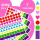 thumbnail image 2 of Pegatinas YSHIHE 2016 unidades 7 colores 6 formas, 2 of 8