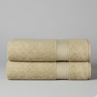 Pack 2 Toallas De Baño Algodón 135X70 Chiteco Classic Suave Color Beige