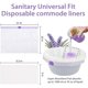 thumbnail image 3 of Commode Liners with Absorbent Pads for Bedside Commode, 100, 3 of 3