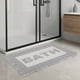 thumbnail image 2 of REGALWOVEN Alfombra de Baño de Waffle, Alfombras de Baño Boho Antideslizantes Lavables Absorbentes Decoración de Baño de Granja para Ducha, Tina y Lavabo Gris Blanco 30" x 18", 2 of 6